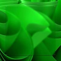 3d render papel pintado ondas verde foto