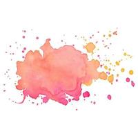 Abstract isolated colorful vector watercolor stain. Grunge element for paper design