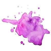 Abstract isolated colorful vector watercolor stain. Grunge element for paper design