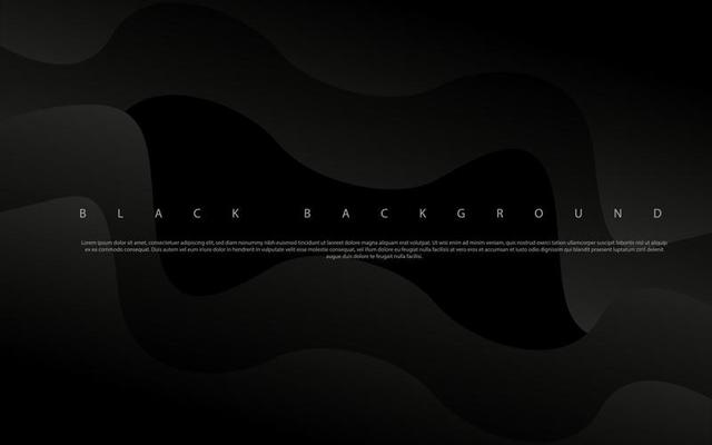 Minimal abstract wave background premium black background