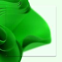 3D render wallpaper waves green photo