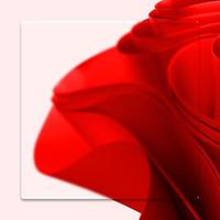 3d render papel pintado ondas rojo foto