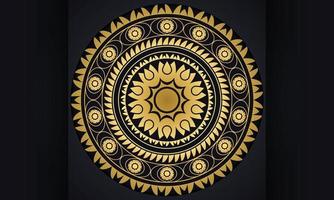 Frame with a pattern. Mandala design. vector