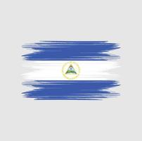 pincel de bandera de nicaragua vector