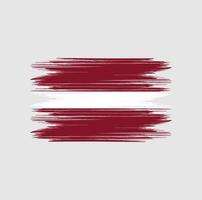 Latvia Flag Brush vector