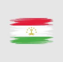 Tajikistan Flag Brush vector