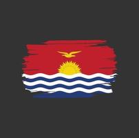 Kiribati Flag Brush Strokes. National Country Flag vector