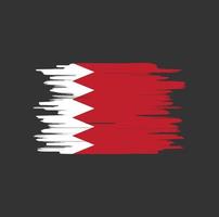 Bahrain flag brush strokes vector