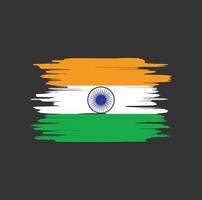 India flag brush strokes vector