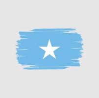 trazos de pincel de bandera de somalia. bandera nacional del país vector