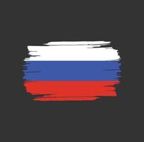 Russia Flag Brush Strokes. National Country Flag vector