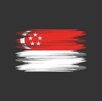 Singapore Flag Brush vector