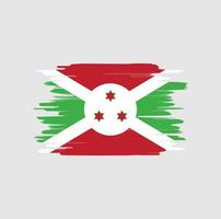 Burundi flag brush strokes vector