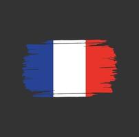 France Flag Brush Strokes. National Country Flag vector