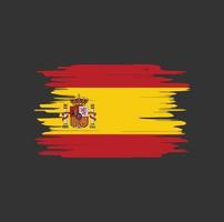 pinceladas de bandera de españa vector