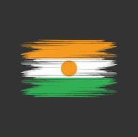 Niger Flag Brush vector