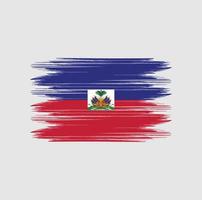 Haiti Flag Brush vector