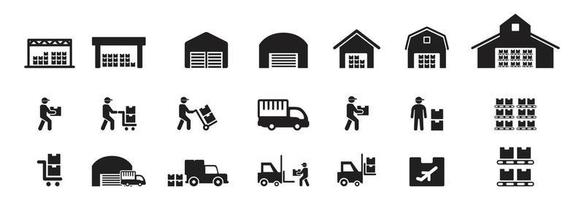 warehouse icon vector