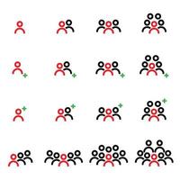 People Icons , Person work group Team Vector