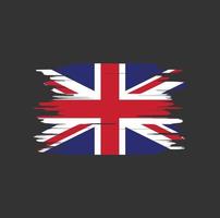 United Kingdom flag brush strokes vector