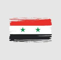 Syria flag brush stroke. National flag vector