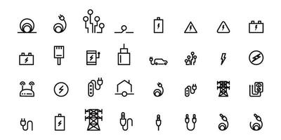 cable icons vector illustration