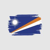 Marshall Islands Flag Brush Strokes. National Country Flag vector