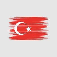 Turkey Flag Brush vector