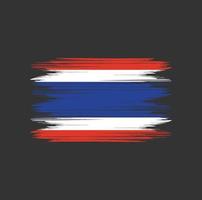 Thailand Flag Brush vector