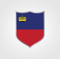 Liechtenstein Flag Design vector