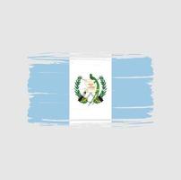 Guatemala flag brush stroke. National flag vector
