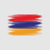 Armenia Flag Brush vector