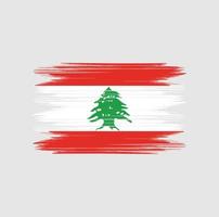 Lebanon Flag Brush vector