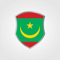 diseño de la bandera de mauritania vector