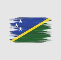 Solomon Islands Flag Brush vector