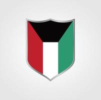 diseño de la bandera de kuwait vector