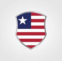 diseño de la bandera de liberia vector