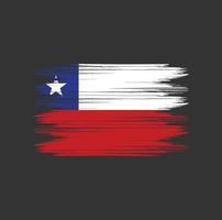 Chile Flag Brush vector