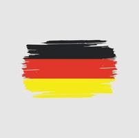 Germany Flag Brush Strokes. National Country Flag vector