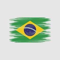 cepillo de bandera de brasil vector