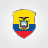 diseño de la bandera de ecuador vector