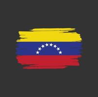 trazos de pincel de la bandera de venezuela. bandera nacional del país vector