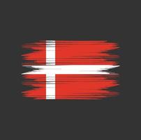 Denmark Flag Brush vector