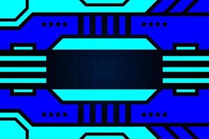 Blue abstract hud modern background technology digital design. vector