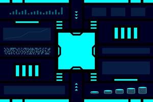 Abstract modern control panel technology background for digital media. vector