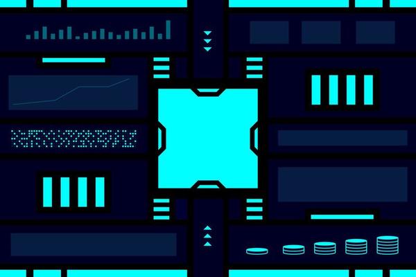 Abstract modern control panel technology background for digital media.