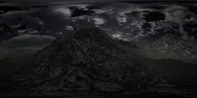 VR 360 Huge Dark Clouds over Scottish Highlands video