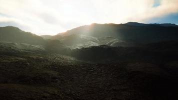 mountains of Afghanistan at sunset video