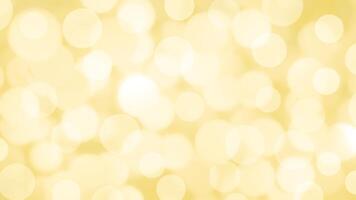 Abstract yellow background with Circle bokeh. Light blurred of light glitter. Glow texture background. photo