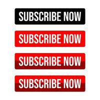 Subscribe now social followers web button icon design vector